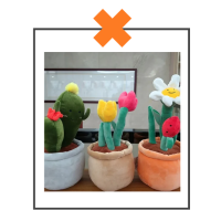 Kawaii knuffel plantje cactus naturel